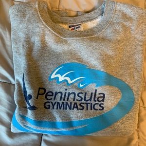 gymnastics crew neck sweatshirt